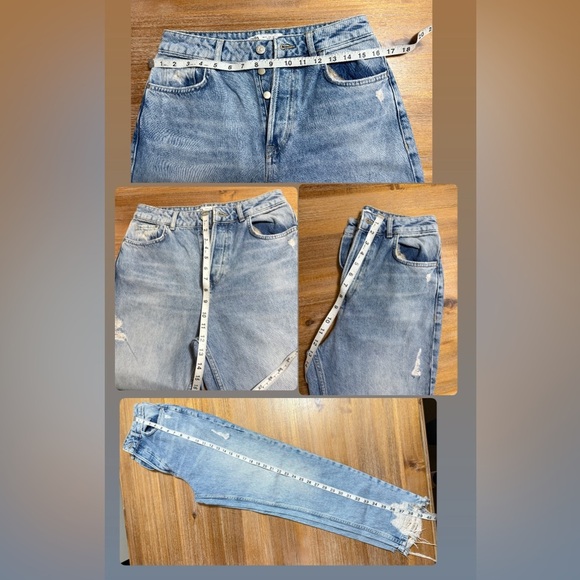 Zara high waisted multi-button jeans - Picture 10 of 14